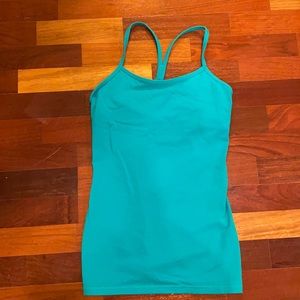 Lululemon Teal Y-Tank Top - Size 6